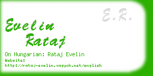 evelin rataj business card